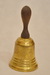 Mosazný zvonek dřevěný 11cm