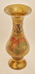 Mosazná barevná váza gravírovaná 13cm