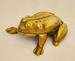 Mosazná žába soška šperkovnice