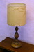 Dřevěná rustikální stolní lampa 72cm
