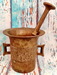 Starožitný mosazný hmoždíř 14cm s tloukem