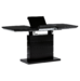 Autronic HT-420 BK Jídelní stůl 110x70 cm černý, skleněná deska