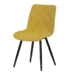 Jídelní židle žlutá látka, nohy černá kov Autronic CT-382 YEL2