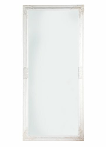 Barokní zrcadlo stříbrné dřevěné s fazetou 162x72cm