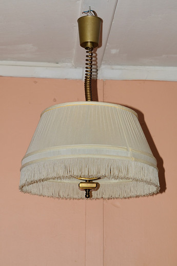 Lustr natahovací s mosazným madlem