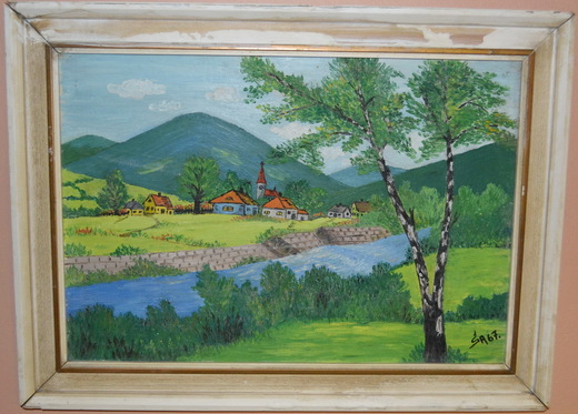 Obraz podhorská vesnice