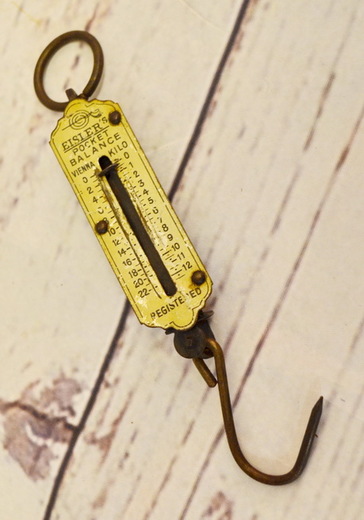 Závěsné mosazné váhy Vienna Eisler's