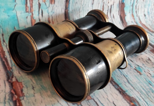 Starožitné divadelní mosazné kukátko