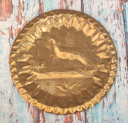 Mosazný talíř LOV k zavěšení 25cm