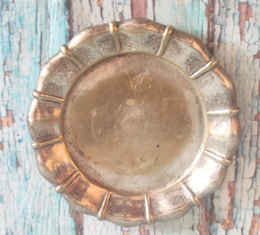 Mosazný tácek kulatý 16cm