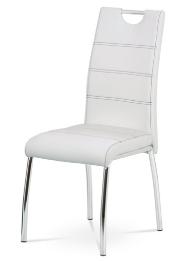 Autronic HC-484, bílá ekokůže/chrom