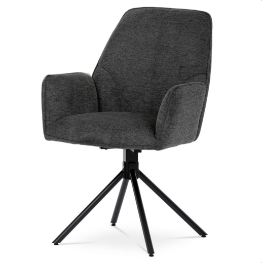 Otočná jídelní židle HC-522 GREY2, šedá