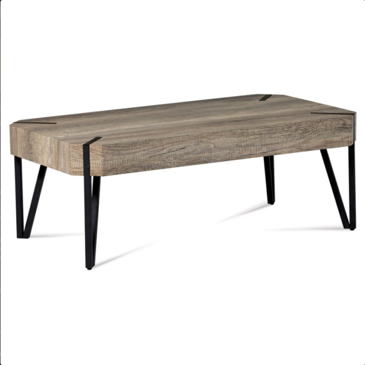 Konferenční stolek Autronic AHG-241 Can černá/dub canyon grey