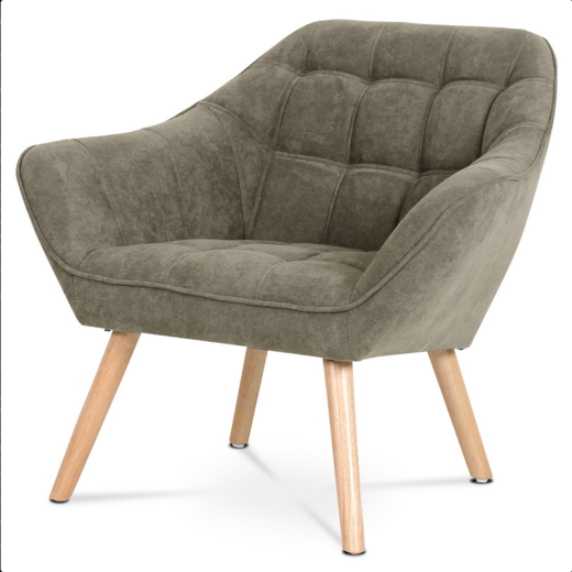 Čalouněné křeslo Autronic AK-321 LAN2 světle šedé