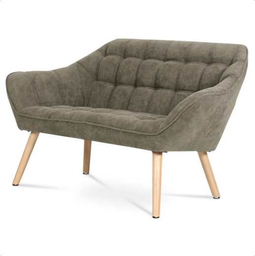 Designová dvou sedačka Autronic AK-322 LAN2 lanýžová