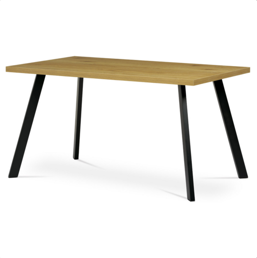 Jídelní stůl dřevěný 140x85cm dub Autronic HT-740 OAK