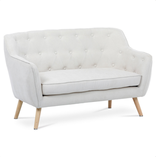 Pohovka dvou sedačka relaxační bílá Autronic AK-334 WT2