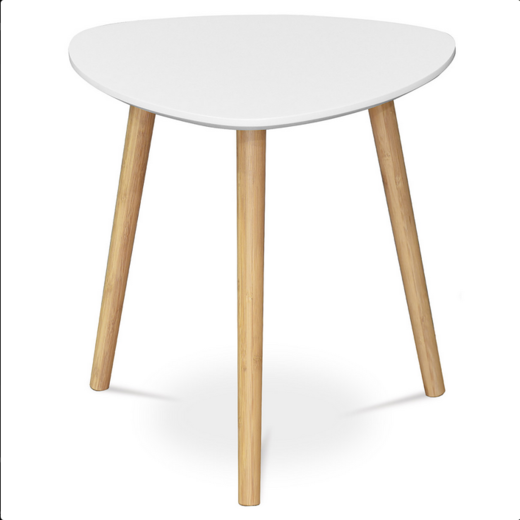 Konferenční stolek bílý dřevěný Autronic 40x40cm AF-1132 WT