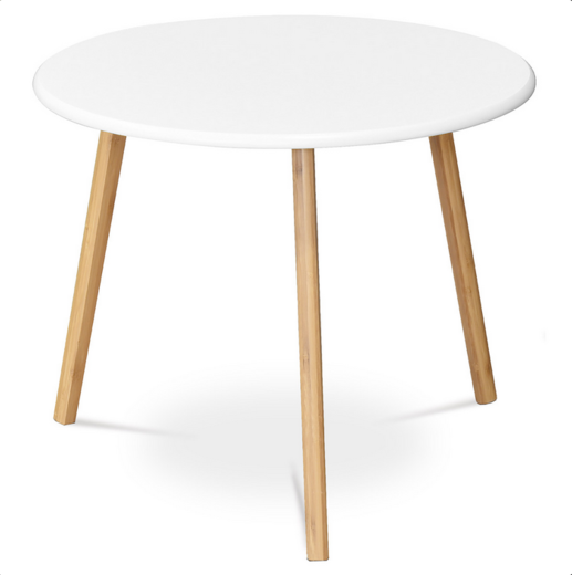 Konferenční stolek 60x60cm dřevěný bílý Autronic AF-1144 WT