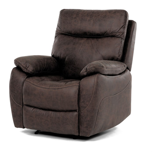 Relaxační křeslo,hnědá látka vintage, TV-4094 BR3