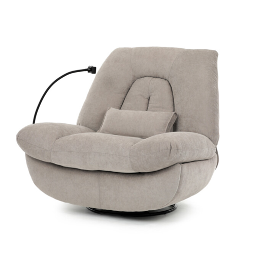 Polohovací elektrické křeslo Autronic TV-7089 LAN2 béžová látka