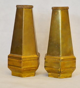 Mosazná secesní váza zlatá 22cm