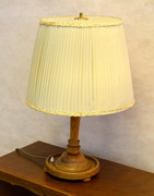 Masivní dřevěná lampička bílá 55cm