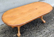 Biedermeier konferenční dřevěný stolek z masivu 136cm