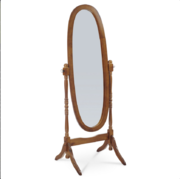 Stojací dřevěné zrcadlo z masivu ořech 20124 WAL 151x52cm
