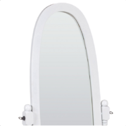 Stojací dřevěné zrcadlo z masivu bílé 20124 WT 151x52cm