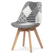 Jídelní židle CT-763 PW2 látka patchwork, masiv buk přírodní