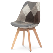 Jídelní židle CT-765 PW2 látka patchwork, masiv buk přírodní