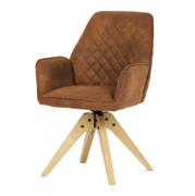 Židle jídelní hnědá vintage látka HC-539 BR3