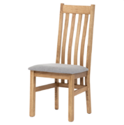 Dřevěná jídelní židle C-2100 SIL2 látka stříbrná, masiv dub