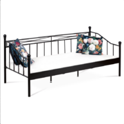 Autronic BED-1905 kovová postel 90 x 200 cm, černá