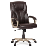 Kancelářská židle hnědá  kožená Autronic KA-N829 BR