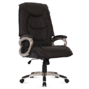 Kancelářská kožená židle Autronic KA-Y293 BR hnědá