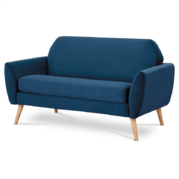 Dvojmístná pohovka modrá sedačka Autronic ASB-014 BLUE