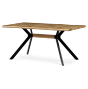 Jídelní stůl dřevěný dub HT-863 OAK 160x90 cm