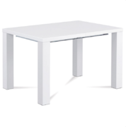 Jídelní stůl Autronic 120x90cm AT-3009 WT bílý vysoký lesk