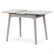 Jídelní stůl rozkládací 110x75cm Autronic HT-401M WT bílý mramor