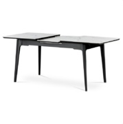 Jídelní stůl 140x80cm Autronic HT-402M WT masiv/černý lak