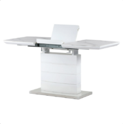 AUTRONIC 120x70cm jídelní stůl rozkládací HT-424M WT bílý