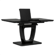Rozkládací jídelní stůl 110x75cm Autronic černý HT-430 BK sklo
