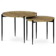 Set 2ks konferenčních stolků dřevěných dub Autronic AF-601 OAK