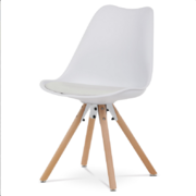 Jídelní židle dřevěná z masivu bílá Autronic CT-762 WT
