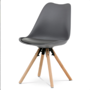 Jídelní židle dřevěná z masivu šedá Autronic CT-762 GREY