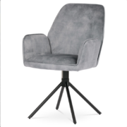 Židle jídelní a konferenční stříbrná látka Autronic HC-511 SIL4
