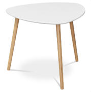Konferenční stolek 55x55cm dřevěný bílý Autronic AF-1134 WT